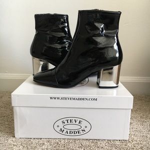 Steve Madden Black High Heel Bootie